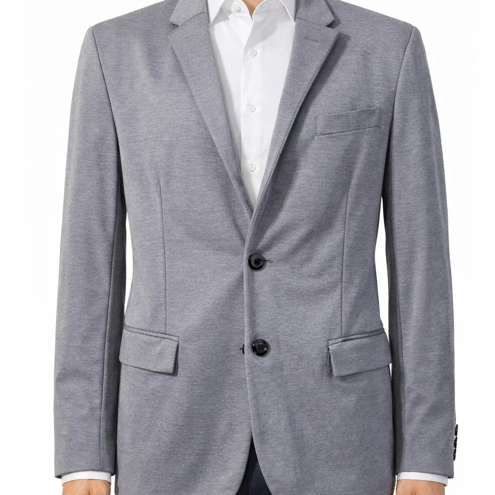 ZARA MAN Gray‎ Slim Fit Blazer Jacket Size 40R Sport Coat Size 40 US Medium